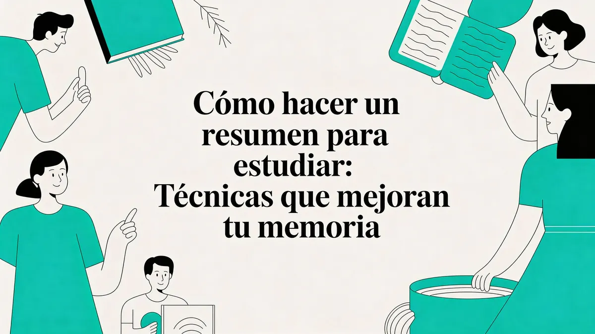Como hacer un resumen para estudiar: técnicas que mejoran tu memoria