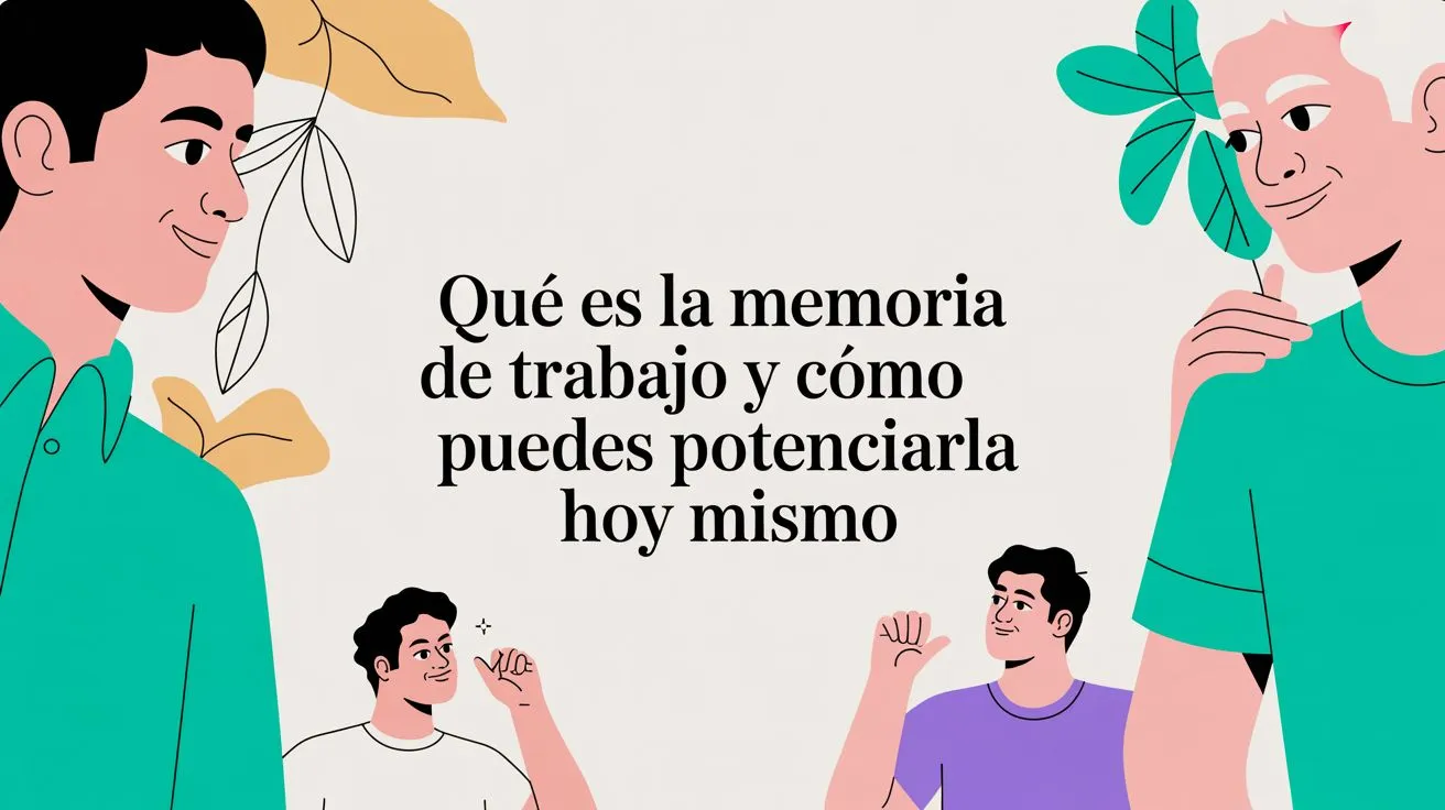 Qué es la memoria de trabajo y cómo puedes potenciarla hoy mismo