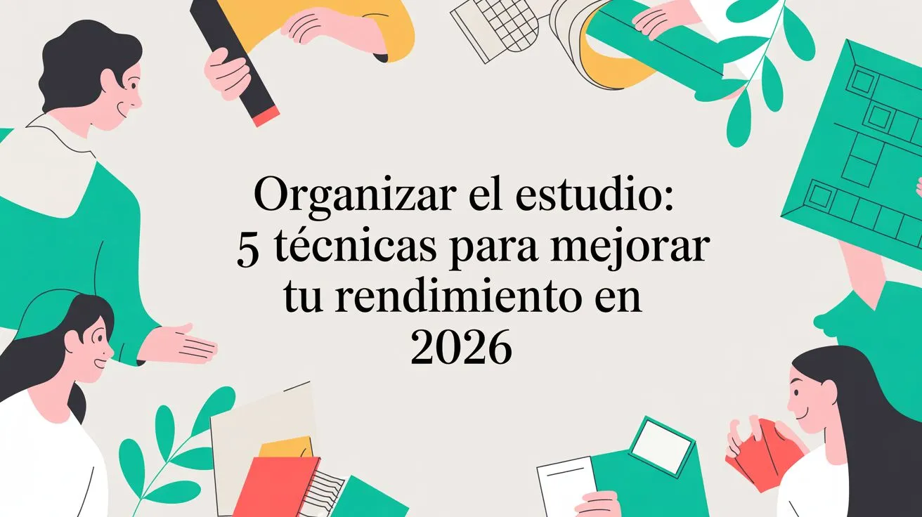 Organizar el estudio: 5 técnicas para mejorar tu rendimiento en 2026