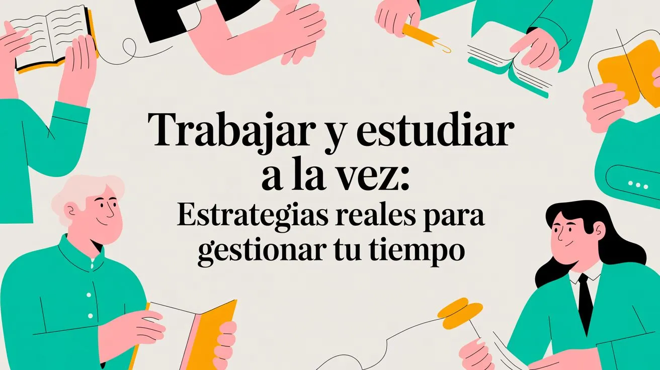 Trabajar y estudiar a la vez: Estrategias reales para gestionar tu tiempo