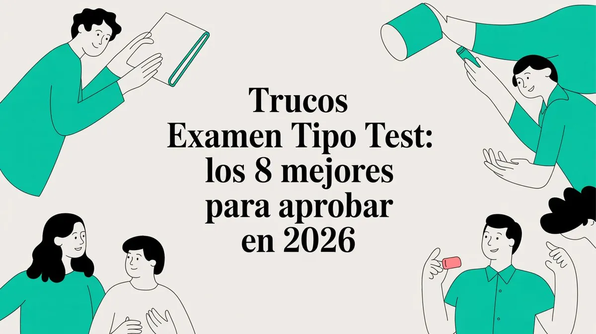 Trucos examen tipo test: los 8 mejores para aprobar en 2026